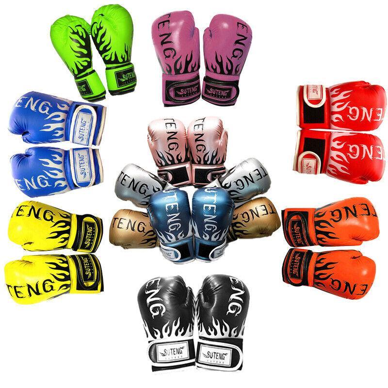 2PCS PU Boxing Training Gloves for Young Beginners Suitable for Ages 3-12 - Yellow