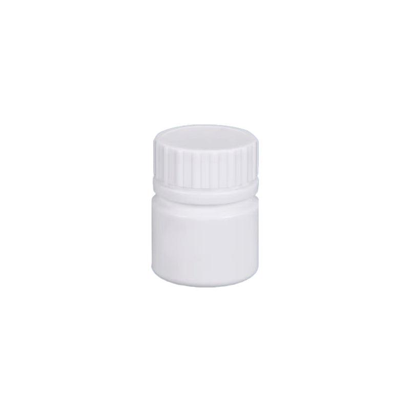 100pcs White Plastic Capsule Bottle Small Medicine Granule Packaging Container - 50ml