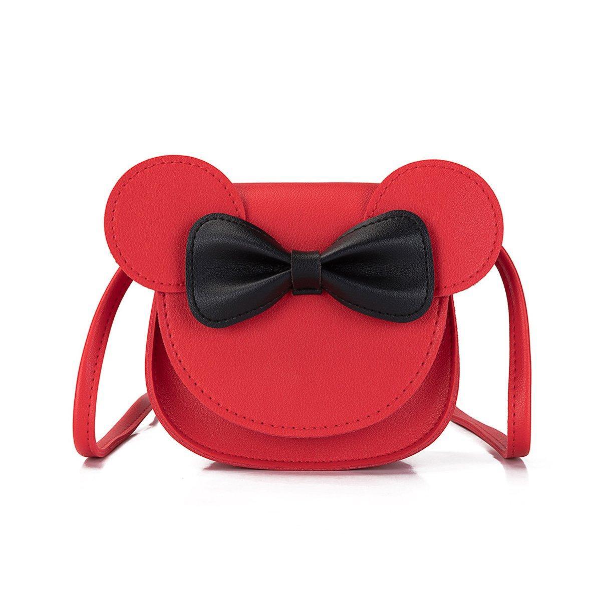 Cute Bowknot Crossbody Bag Fashionable Girls Shoulder Bag Slanting Mini Handbag - Rainbow