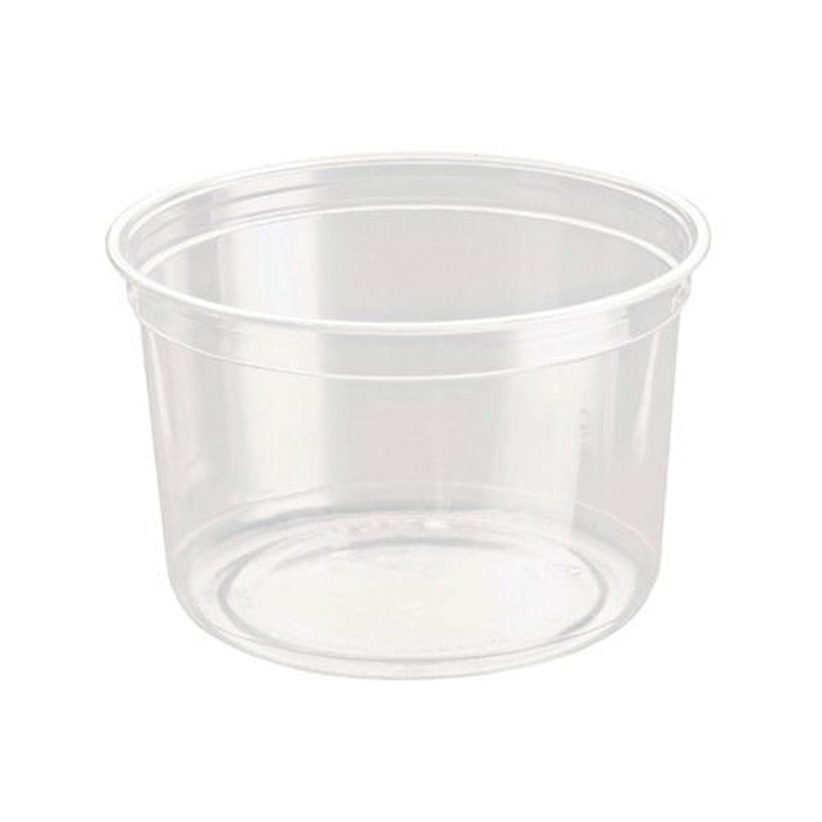 100PCS Transparent Packing Box With Cover Plastic Dessert Bowl Food Container - 8oz Bowl