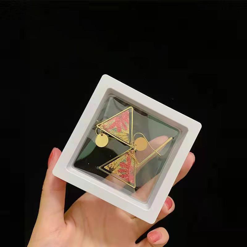 10pcs Transparent PE Film Display Box Jewelry Packaging Storage Box Container - 7-9-2-Black