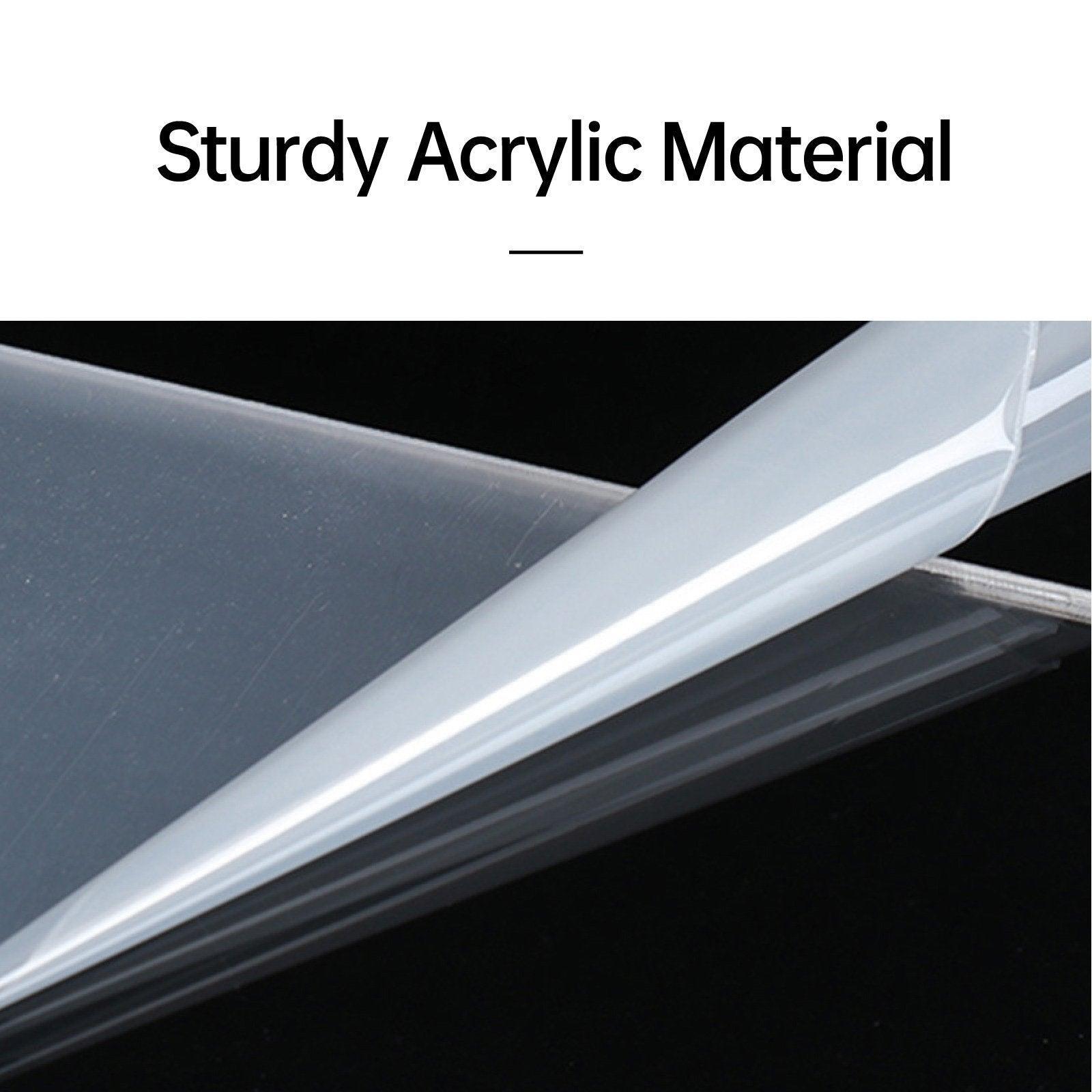 10pcs Clear Acrylic Plastic Boxes Square Storage Containers for Food Small Item - 10pcs-85-85-85