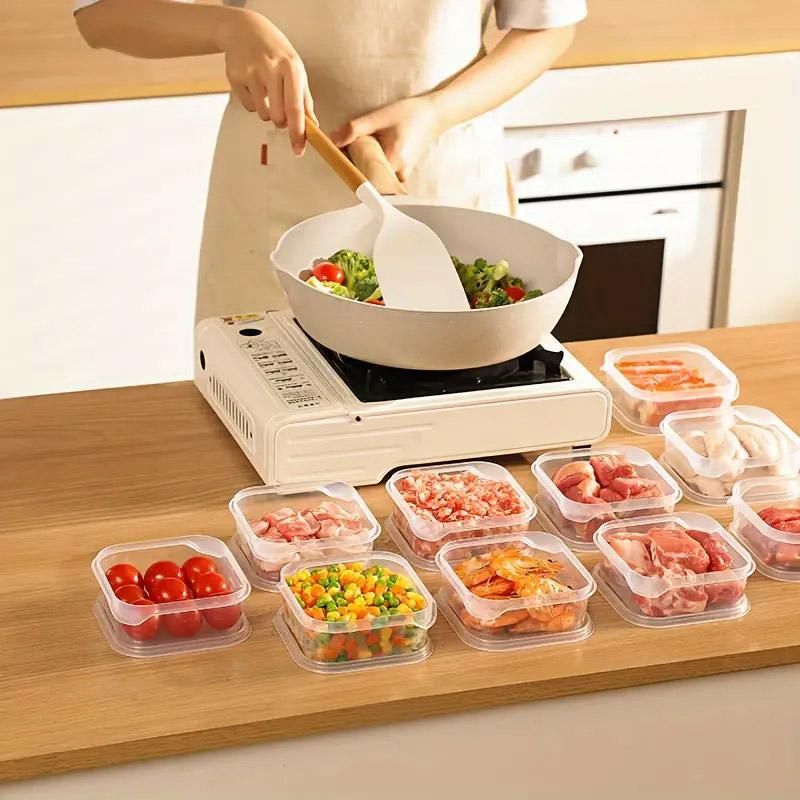 10-Piece 350 ml Stackable Storage Container Set with Lids