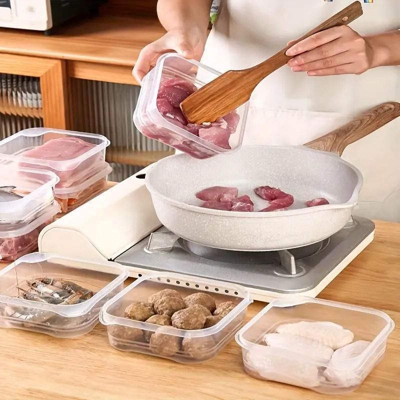 10-Piece 350 ml Stackable Storage Container Set with Lids