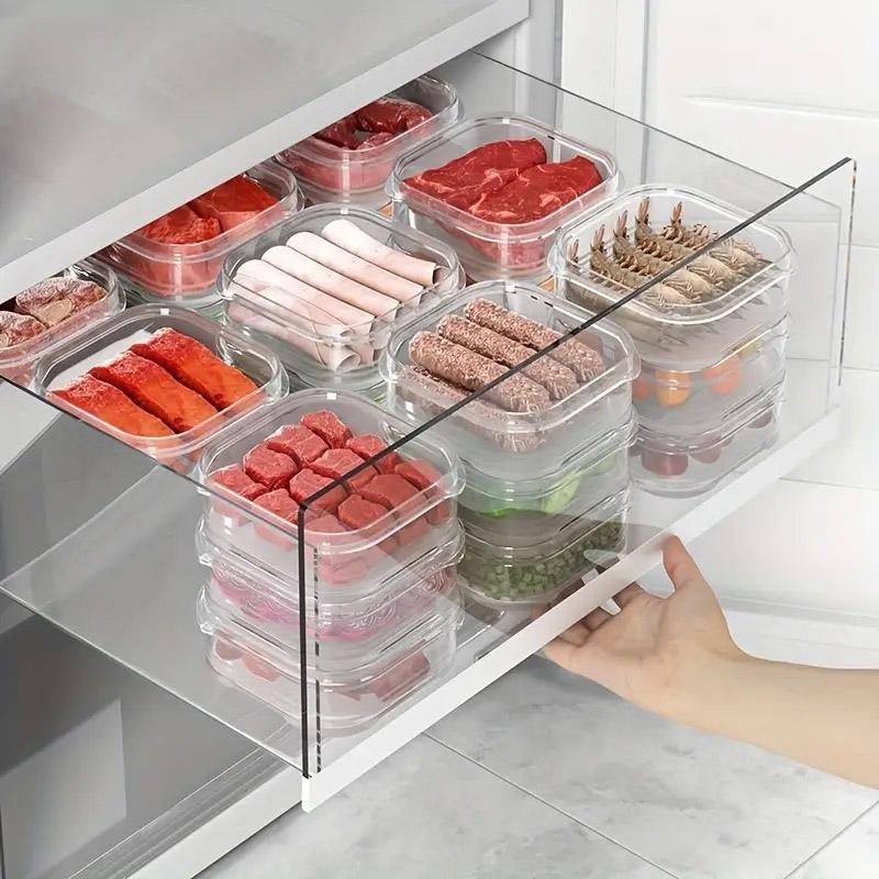 10-Piece 350 ml Stackable Storage Container Set with Lids