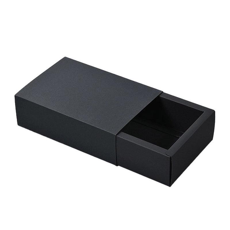 25X Black Kraft Paper Drawer Jewelry Package Necklace Bracelet Gift Package box - 27.5*20*5.5-25pcs