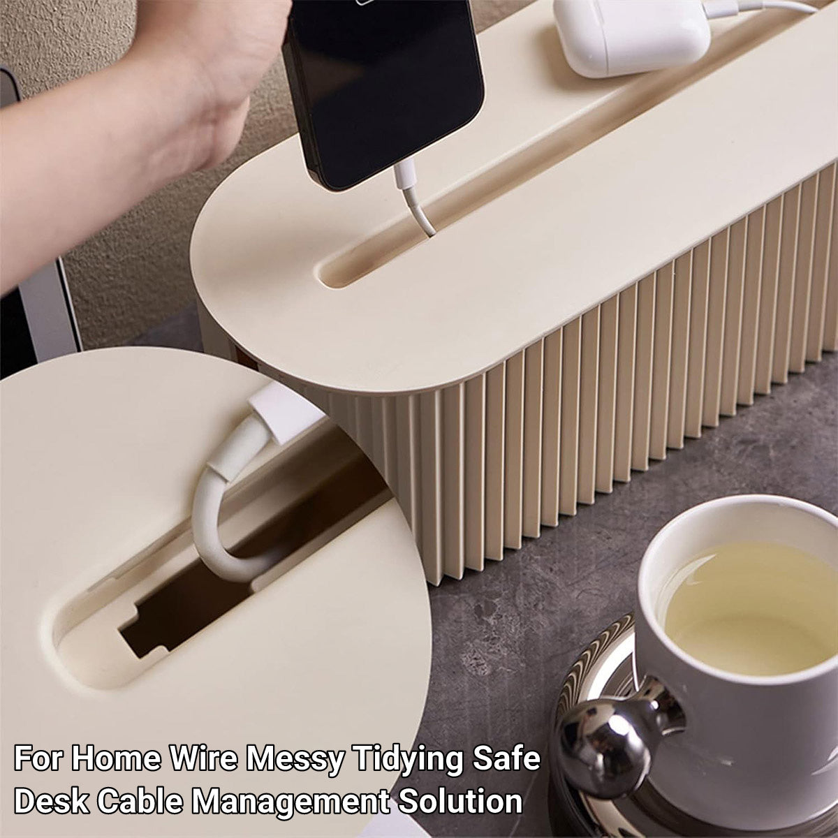 Large Cable Wire Cord Storage Box Case Management Socket Tidy Organizer