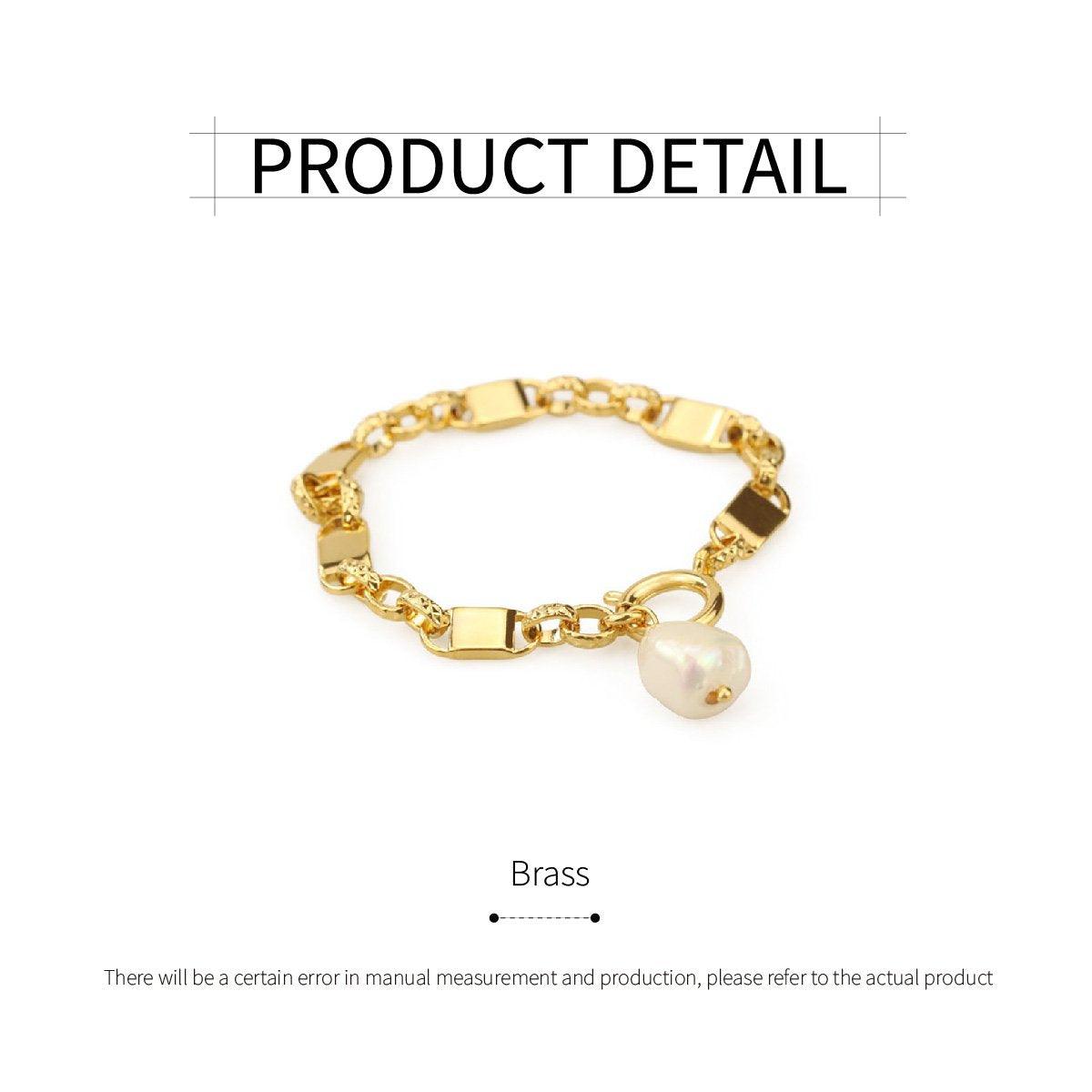 Simple Chunky Chain Bracelet Elegant Trendy Fashion Jewelry for Women Gifts