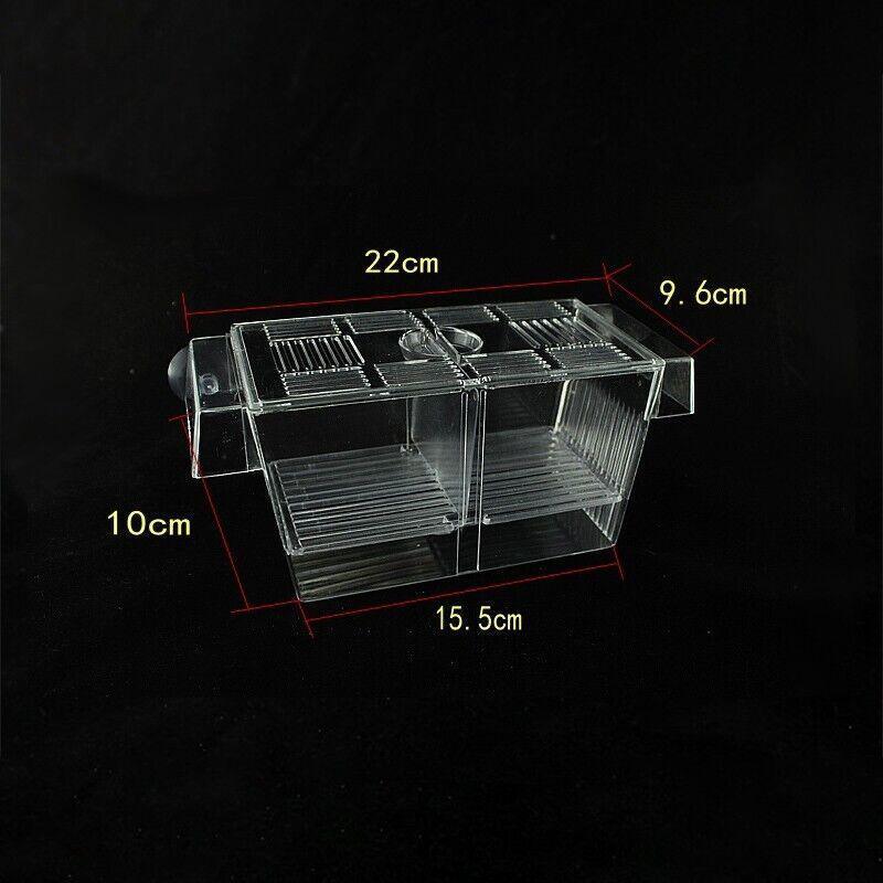 Large Breeding Aquarium Fish Tank Guppy Hatchery Breeder Rearing Isolation Box