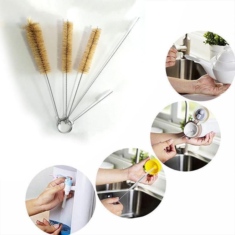 5PCS Bottle Cleaning Brush Set for Glass Straws Tubes Bottles Narrow Neck Cups