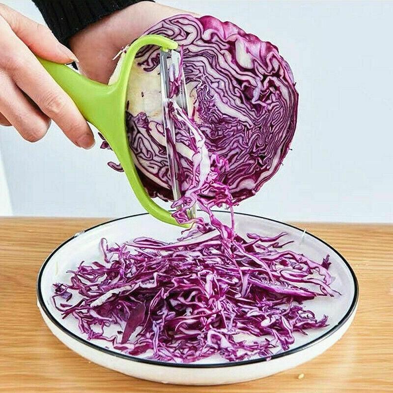 Stainless Steel Cabbage Peeler Wide Blade Vegetable Shredder with Ergonomic Handle