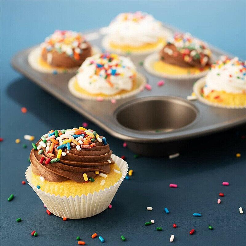 Patty Pans Muffin Cases Choc 600/Pk Cake Boards Cupcake Liners Boxes Baking Cups - 600PCS-2.5CM
