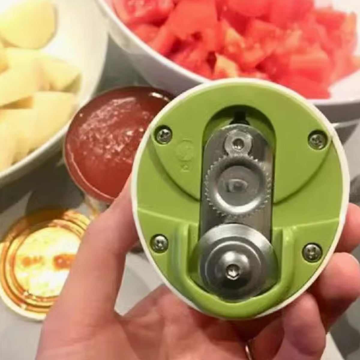 Can Opener Set 2pcs Manual Bottle Opener Stainless Steel Kitchen Tool for Home