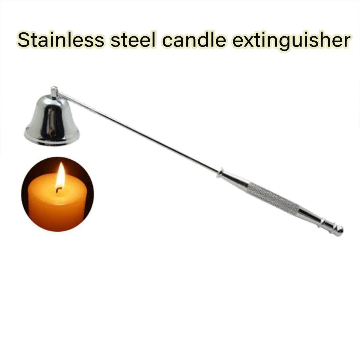 Stainless Steel Candle Flame Snuffer Candle Stopper Wick Snuffer Home Candle Tool - Black