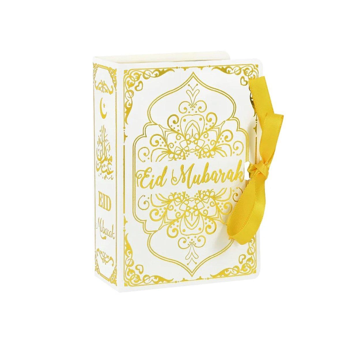 50PCS Moon Stars Wedding Candy Box Gift Box Holiday Party Decorations Favour - White