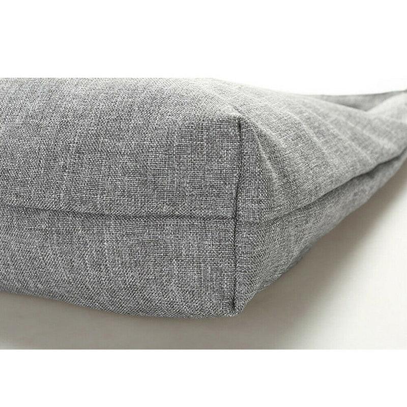 Womens Large Canvas Handbag Ladies Travel Messenger Shoulder Bag Hobo Tote Purse - Light Grey