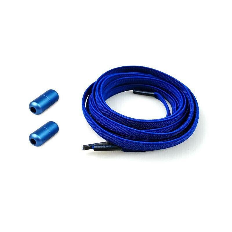 No Tie Locked Elastic Shoelace Shoe Lace Lazy Laces Sports Sneakers - Light Blue