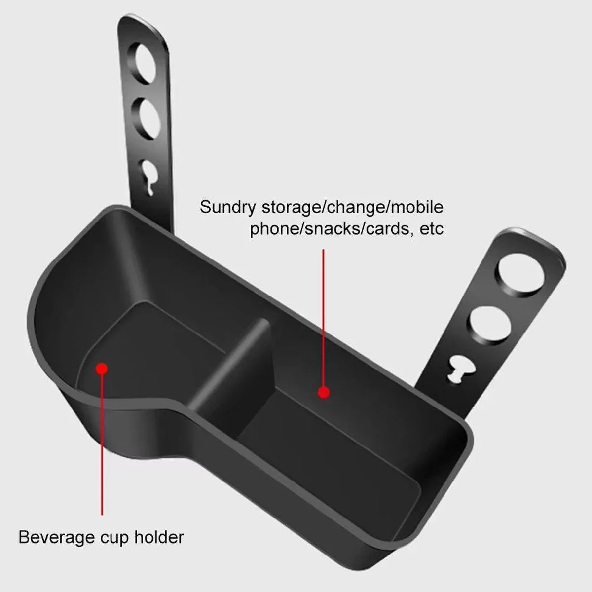 2pcs Cup Bottle Holder Phone Mount Headrest Car Back Seat Organizer Storage Box