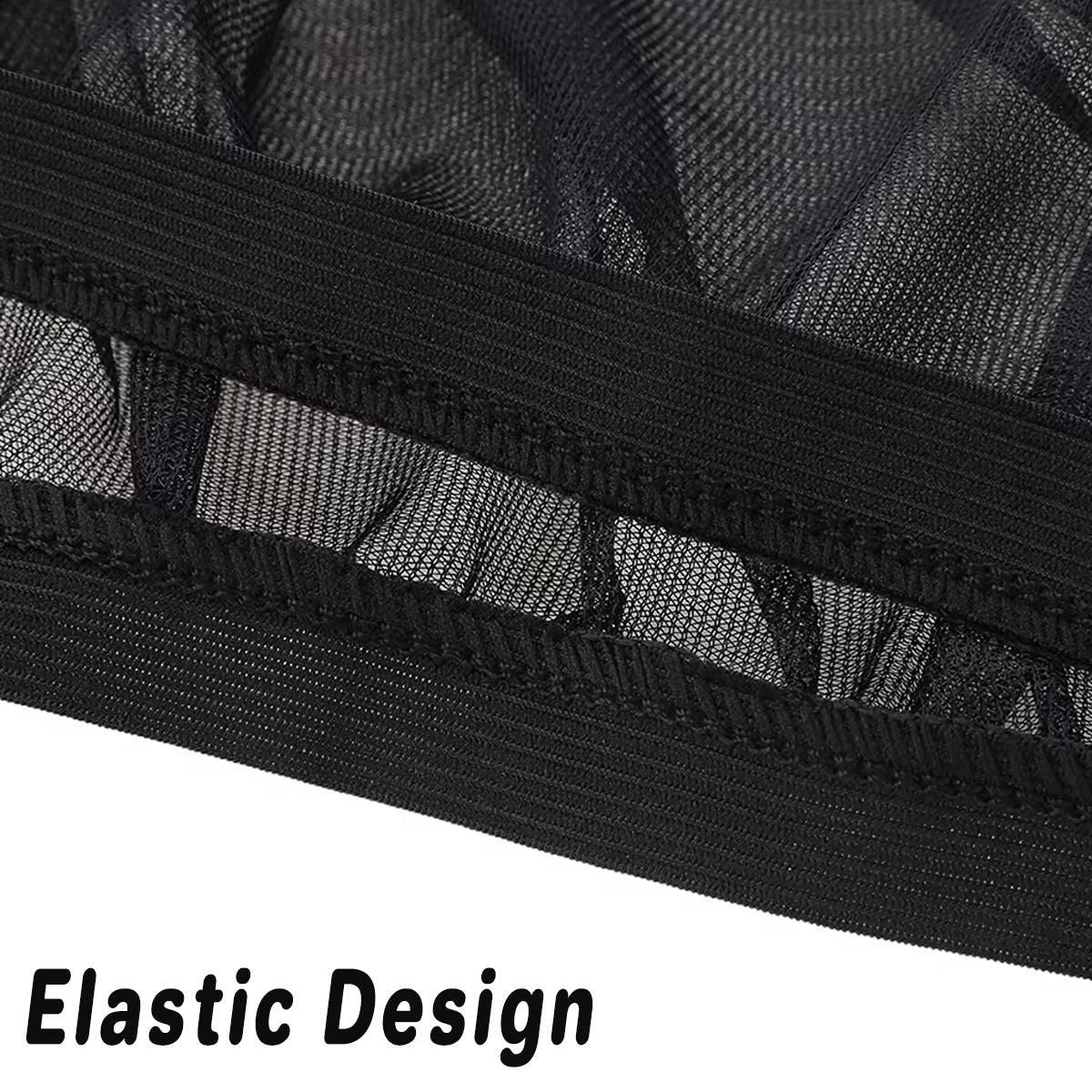 2pcs Car Window Screen Mesh Universal Anti Mosquito Sunshade Curtain Protector