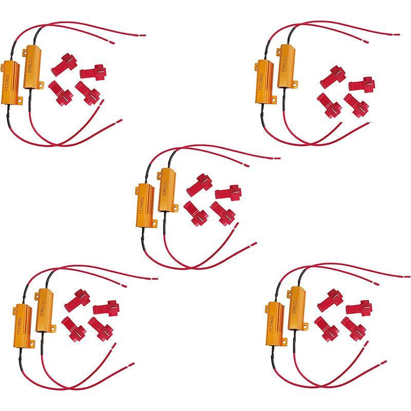 4X 50W Led Load Resistor 12V Lights Front Rear Indicator Hyper Flash Car 4Wd Ute