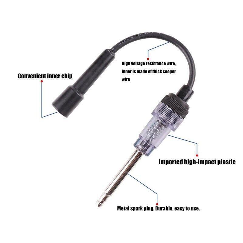 Spark Plug Tester In Line Ignition System Detector Coil Test Tools Engine