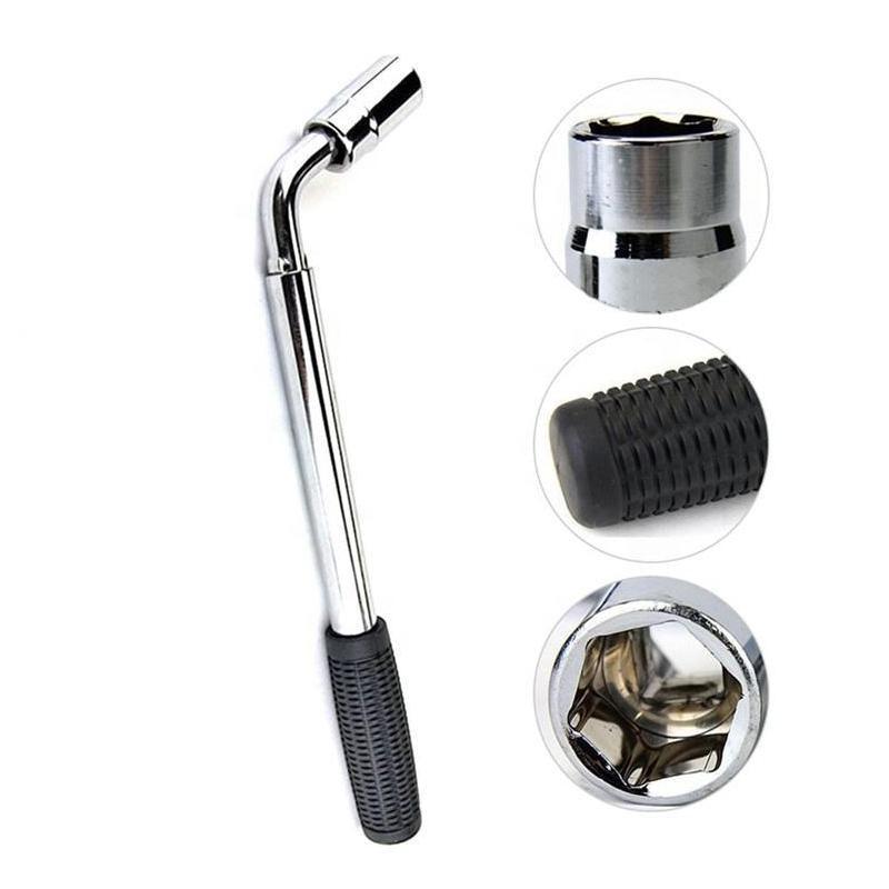 Extendable Car Wheel Brace Heavy Duty Nut Lug Wrench Sockets 17/19mm & 21/23mm