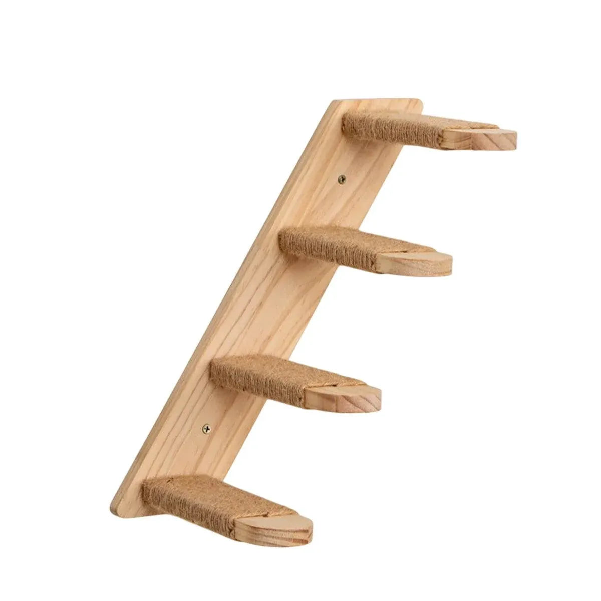 1-Piece Wall-Mounted Cat Climbing Shelf with Four Sisal Steps