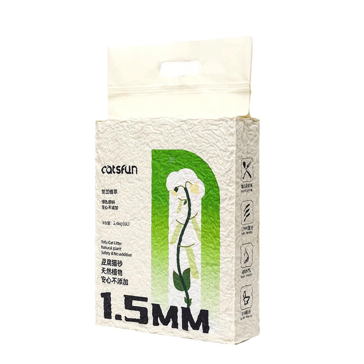 6pcs Tofu Cat Litter Odour Control Dust Free Fast Clumping and Quick Absorption