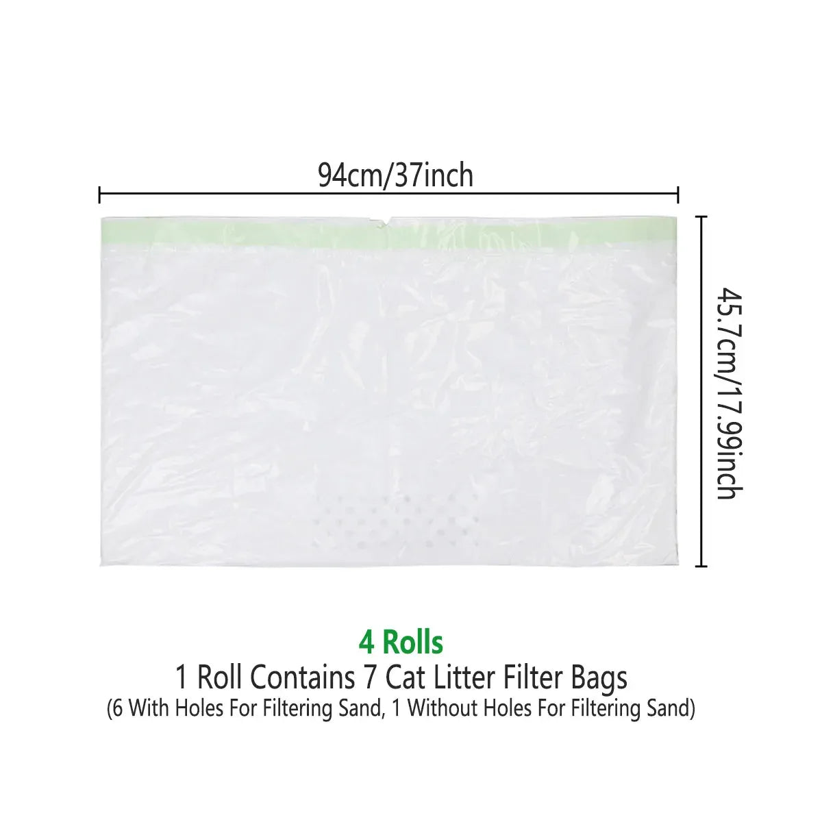 4-Roll Cat Litter Sifting Bag Set