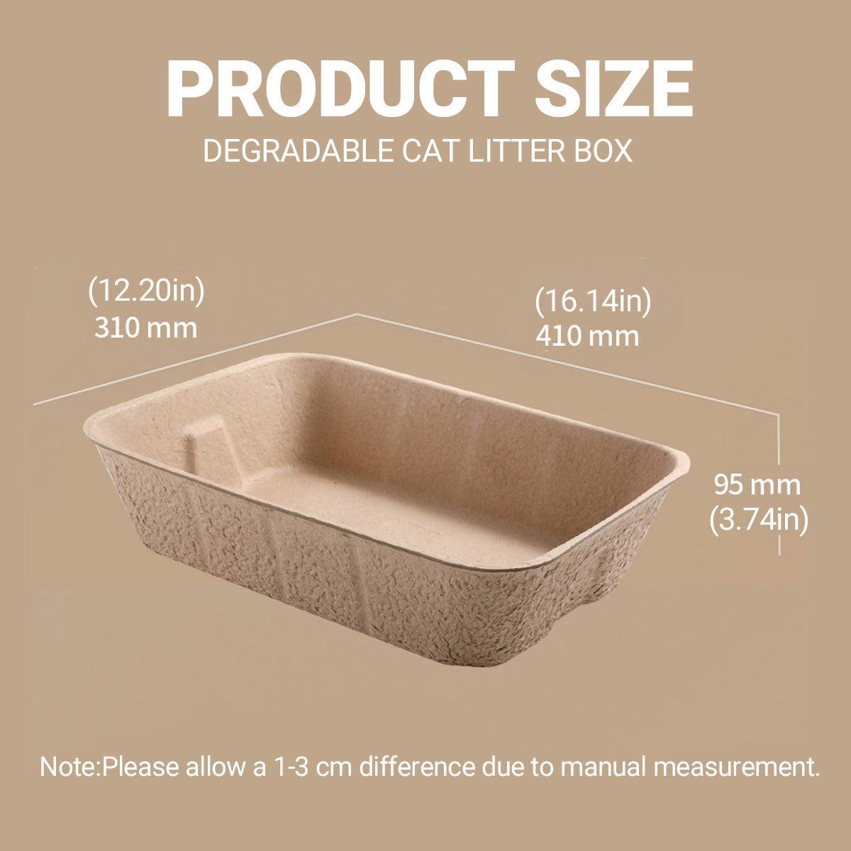 5pcs Disposable Cat Litter Pan Open Design Easy Clean Litter Box Pet Cleaning