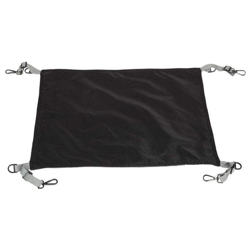 Waterproof Cat Hammock Hanging Bed Double Layer Dual Side Sleep Cage Swing Chair - Black