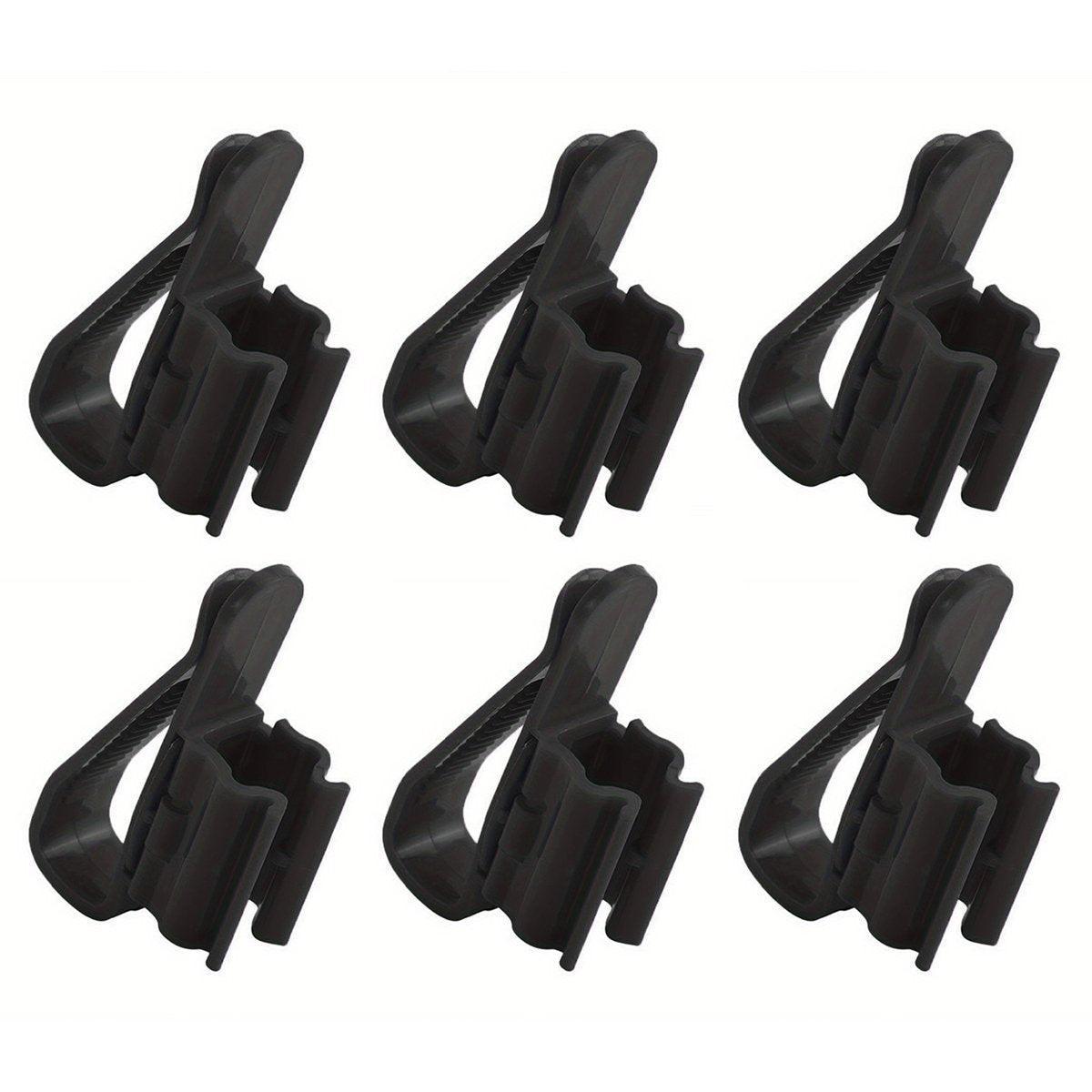 2/4/6PCS Aquarium Fish Tank Filtration Clip Water Tube Hose Clamp Holder Set - Black-2PCS