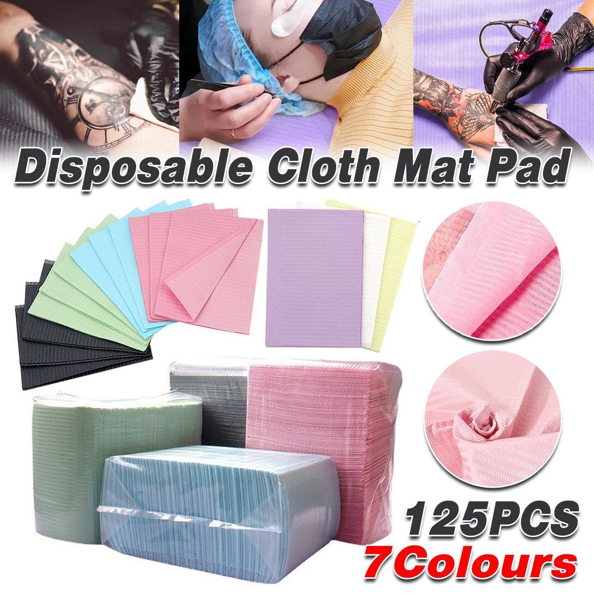 125PCS Disposable Waterproof Tattoo Cleaning Pad Dental Table Cover Film Mat - Purple