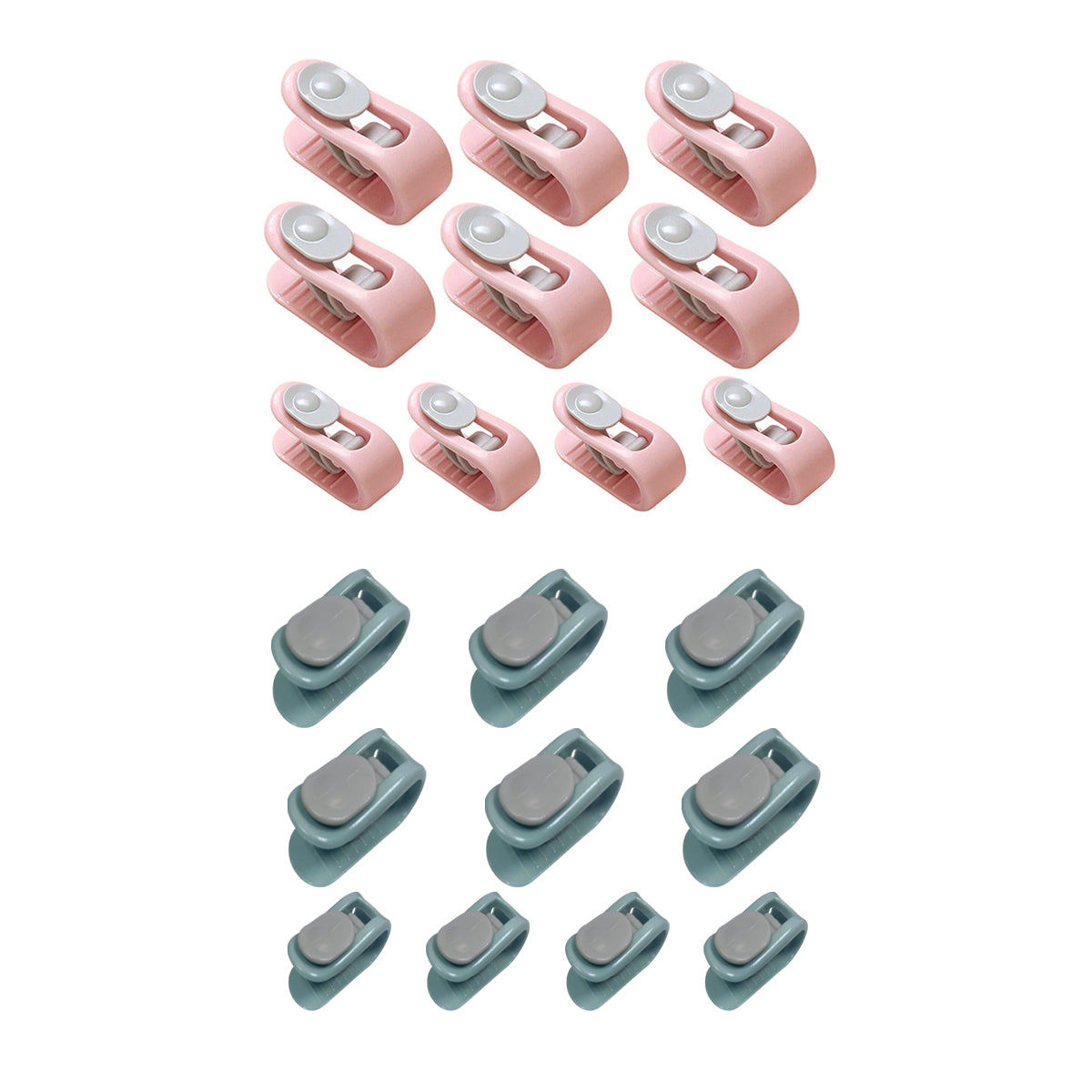10/20pcs Quilt Retainer Cover Clips Invisible Needle-Free Thumb Buckle Bedding - Pink+Purple-20PCS