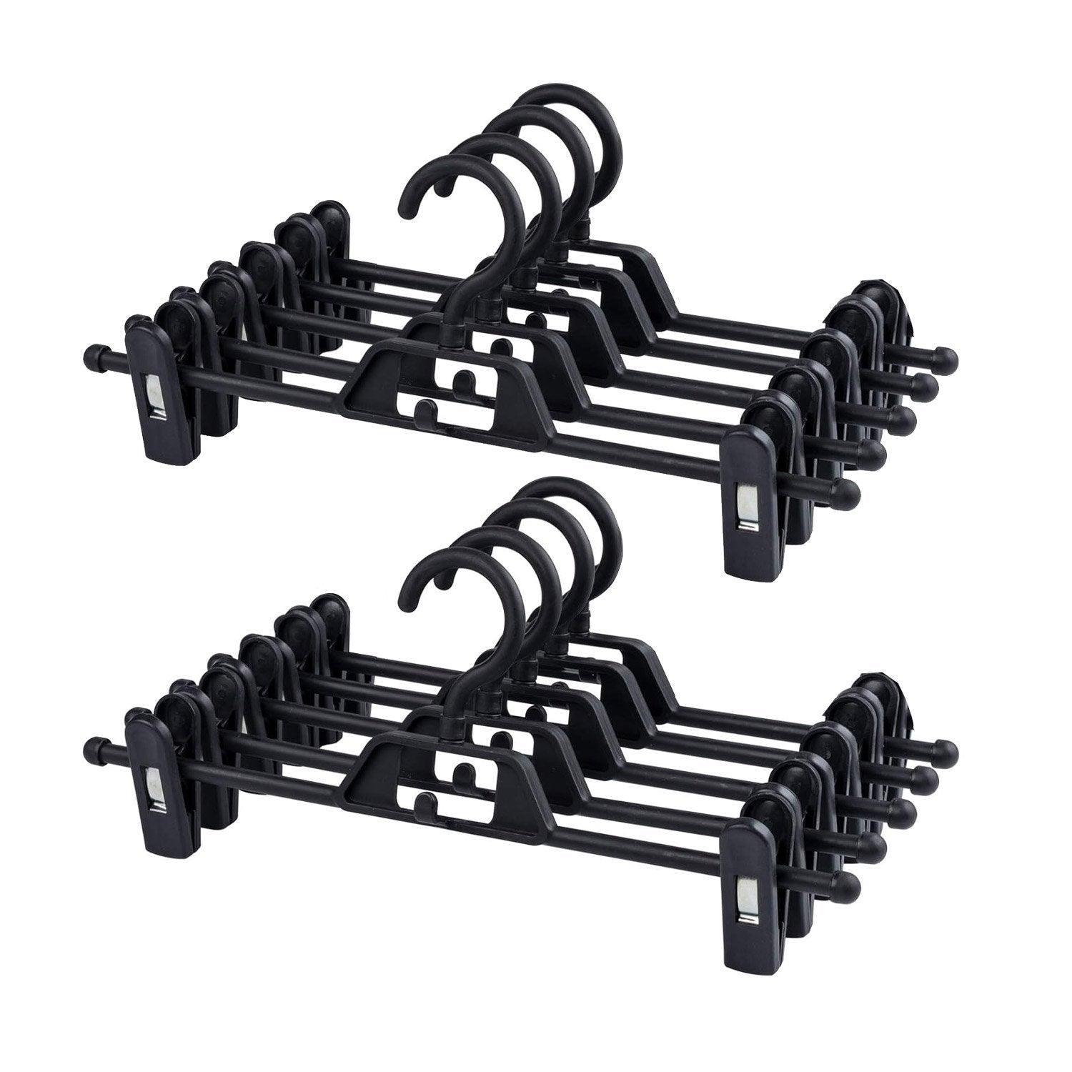 Seamless Household Retractable Pants Rack Buckle Clothes Clip Inner Hanger - Green