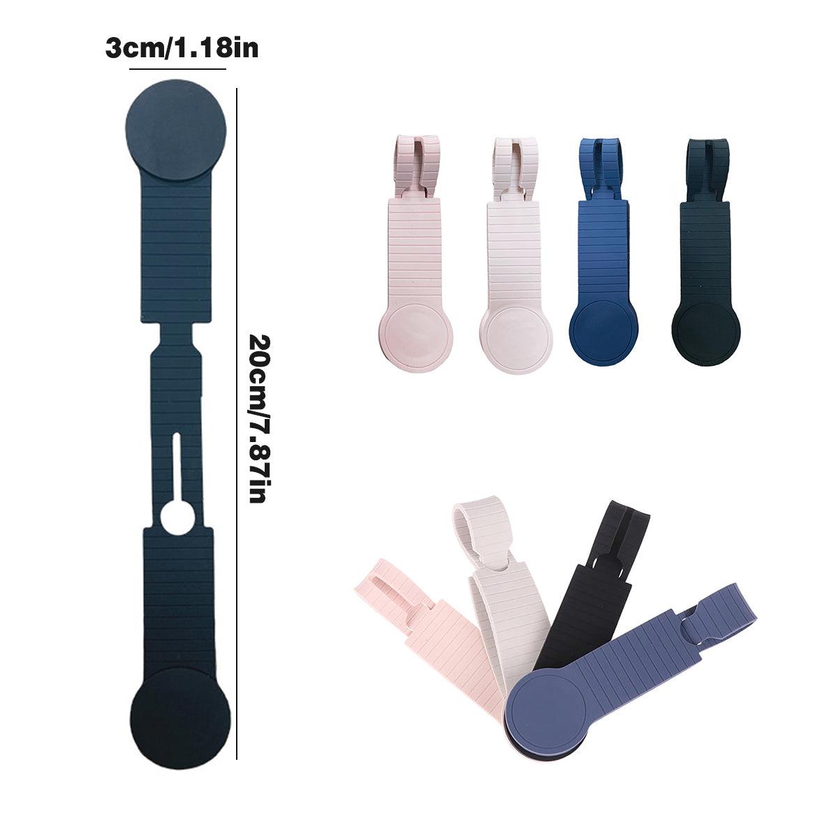 Silicone Magnetic Clothing Clip Travel Sun Hat Backpack Handbag Storage Magnet - Blue