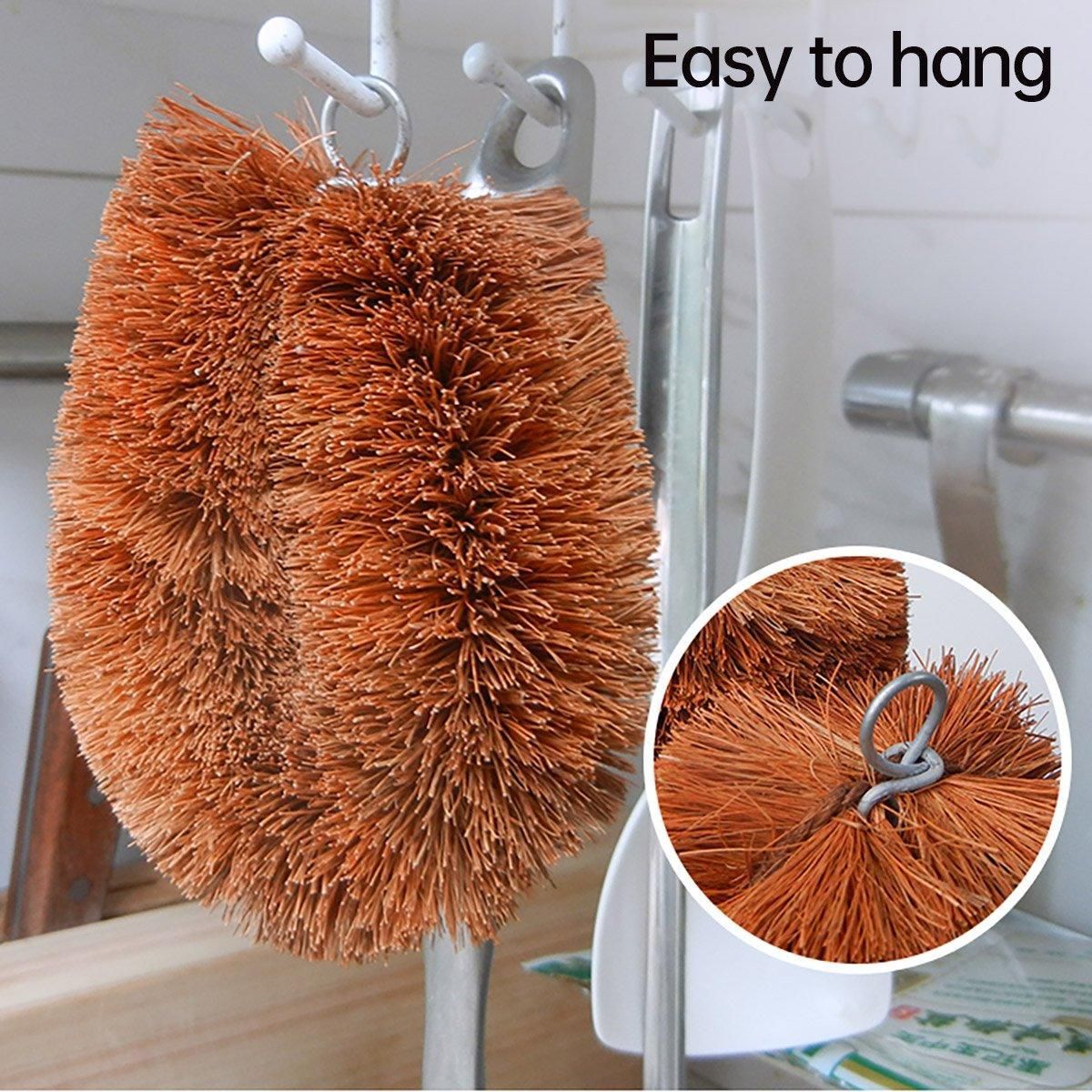 3PCS Kitchen Dish Cleaning Brushes Soft Bristle Degreasing Pot Scrubber Brush