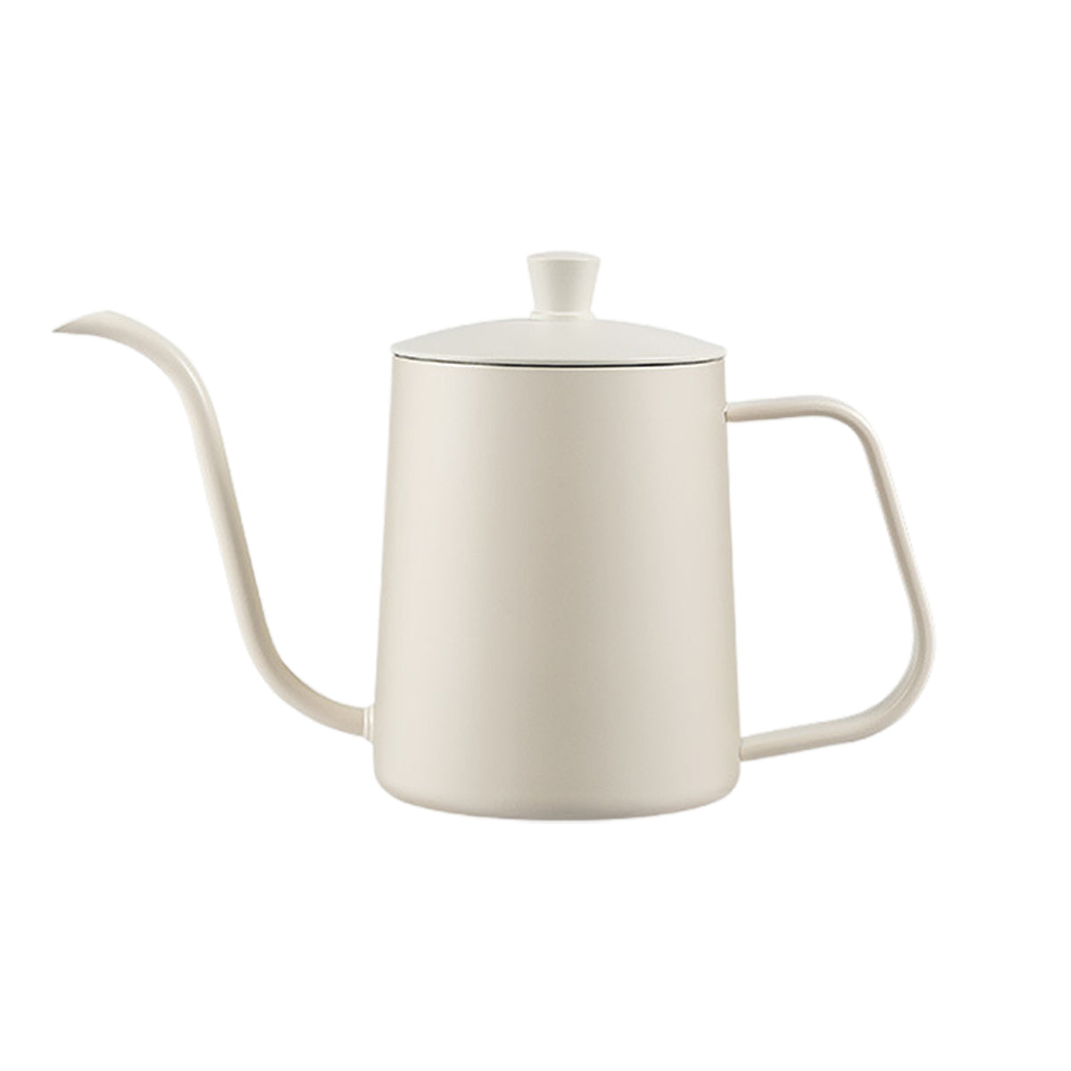 Hand Drip Coffee Pot Stainless Steel Fine Spout Hanging Ear Filter Cup Kettle - Silver