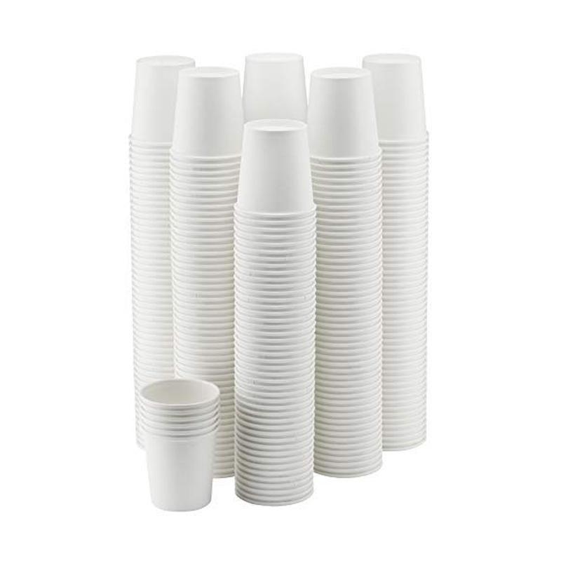 Disposable Coffee Cups Takeaway Paper Single Wall 16oz No Lids - 100pcs (50 Cups No Lids)