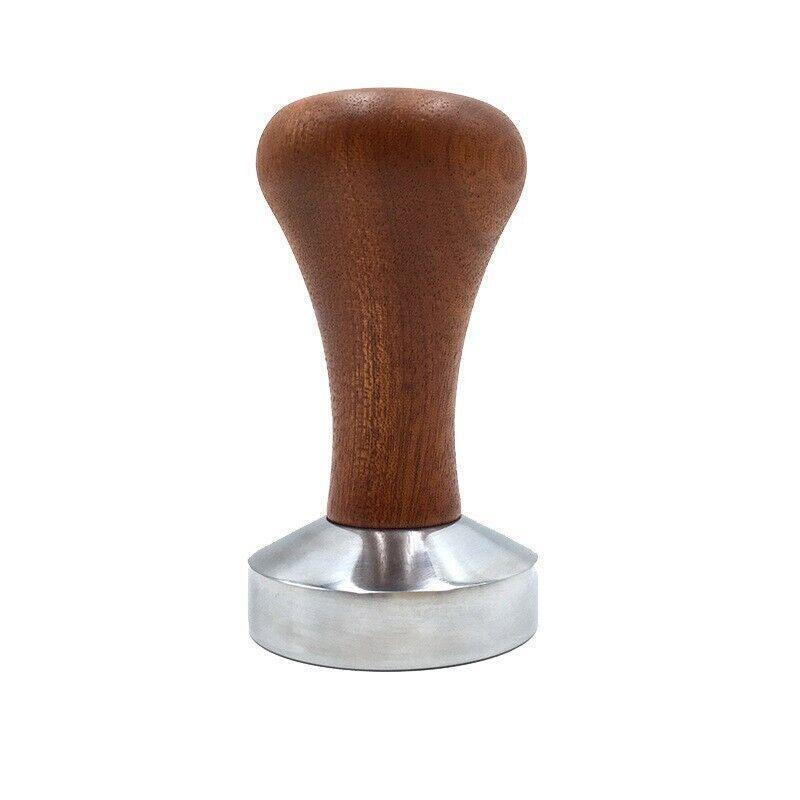 51mm Coffee Tamper Aluminum Alloy Base Wooden Handle for Espresso Machine