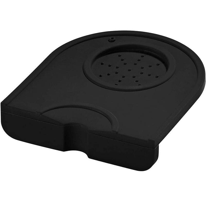 Silicone Coffee Tamper Mat Non Slip Corner Tamping Pad for Espresso Station 14x12.5cm