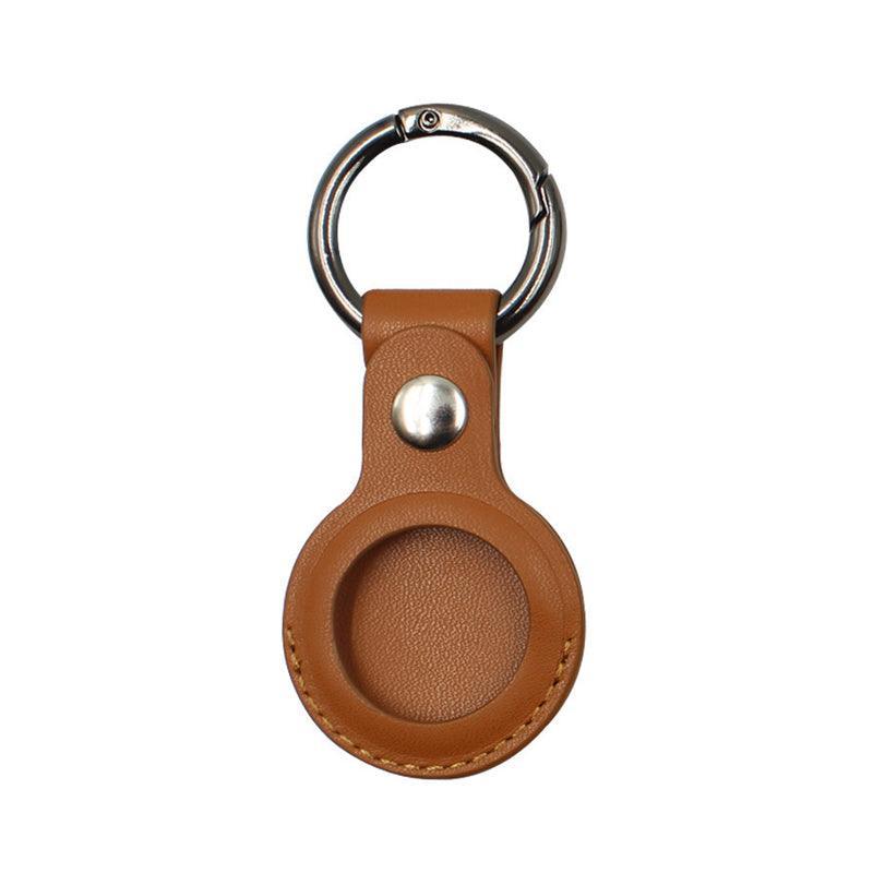 For Apple Airtag Leather Case Cover Air Tag Keychain Holder Sleeve Shell Tracker - Blue