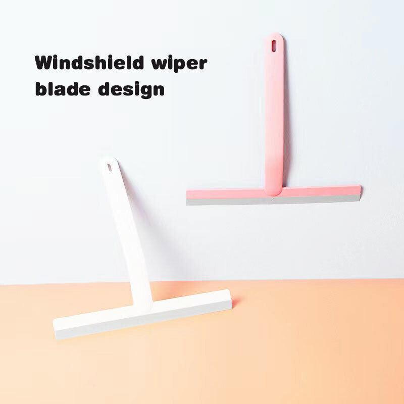 Shower Squeegee Bathroom Mirror Window Glass Cleaner Wiper Home Cleaning Tool - Green