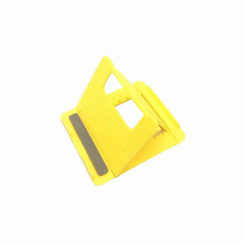 Universal Foldable Tablet and Phone Stand Adjustable Portable Desk Holder - Yellow
