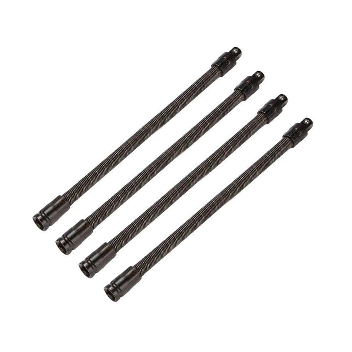 4pcs Electric Wrench Flexible Shaft Coupling Rod Spring Sleeve Universal Tool - 35cm