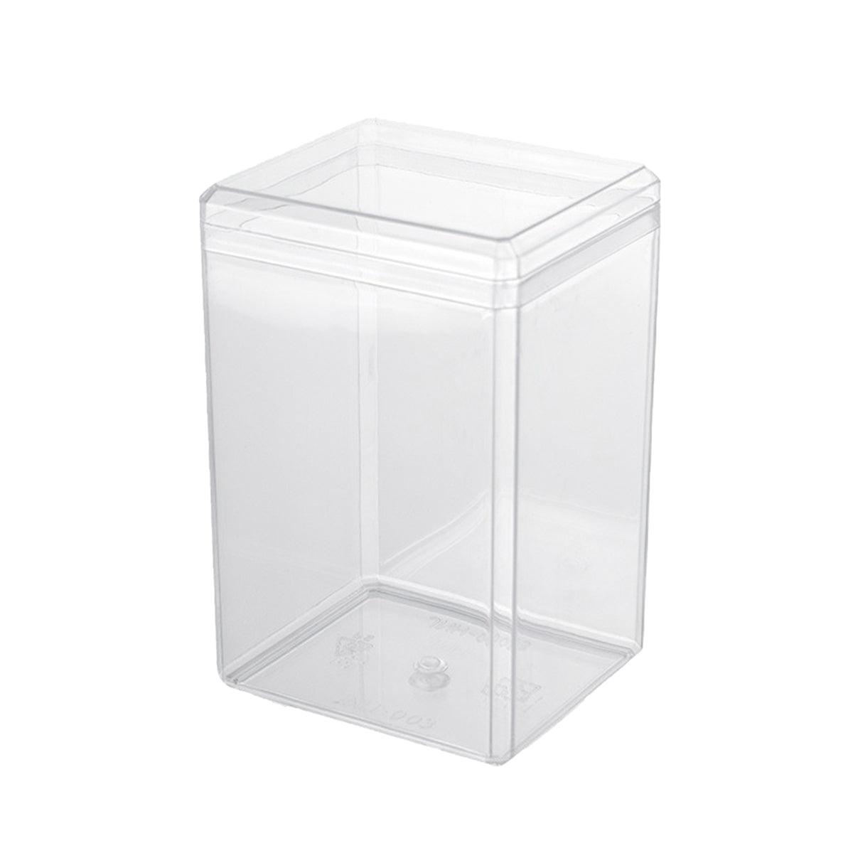 20pcs Transparent Biscuit Box Plastic Cake Box Pastry Dessert Storage Container - 5.5x9.5cm