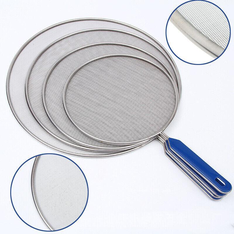 4Size Anti Splatter Guard Oil Net Splash Cover Pan Screen Kitchen Cooking Frying - 29CM
