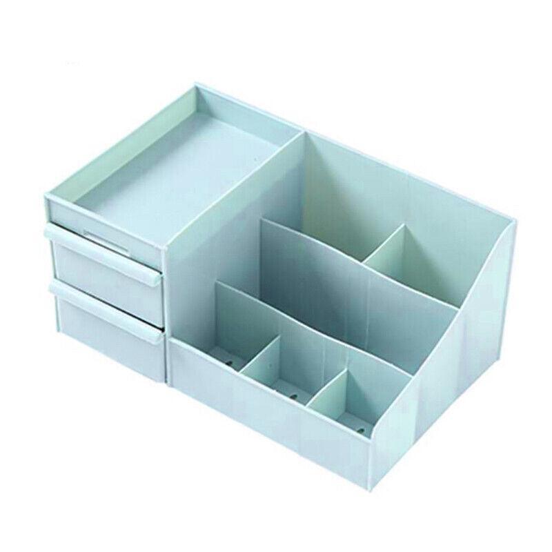 Cosmetic Makeup Organizer With Drawers Bathroom Skincare Storage Box Holder Case - Pink