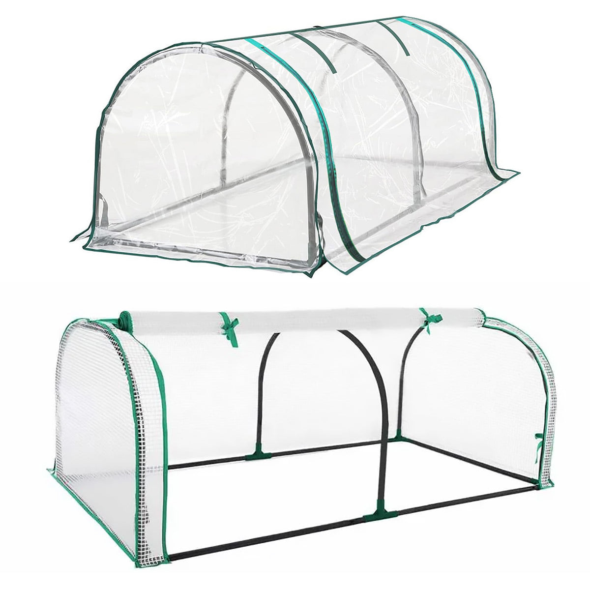 PVC Greenhouse Cover Replacement Plant Tent Garden Shelter No Frame - Transparent
