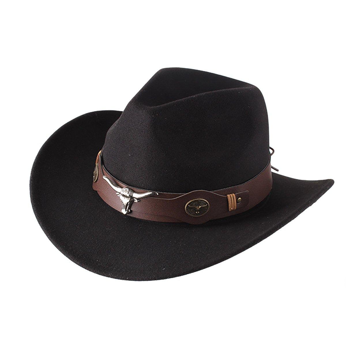 STweed Hat Ethnic Style Jazz Cap Bowler Hat Sun Hat for Men Women Summer Fashion - Brown